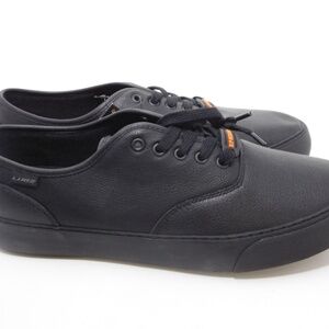 Lugz Stagger Pro Tech Black Leather Shoes Slip-Resistant Lace Up Mens Size 10.5